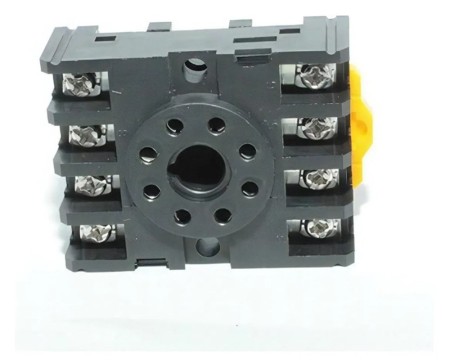 PRT9-08 - SOQUETE 8 PINOS PARA TRILHO DIN BASE - Imagem 4