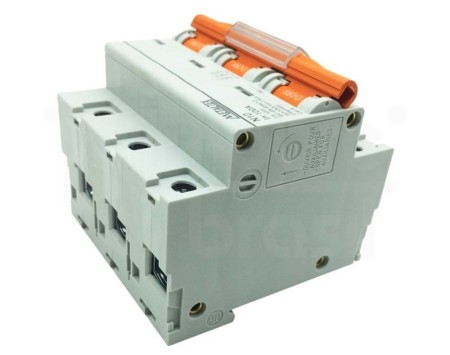 N10-3P125 - MINI DISJUNTOR 10KA 3 POLOS 125A METALTEX - Imagem 4