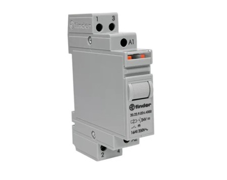 RELE DE IMPULSO MODULAR 2NO 16A 250V 24 VDC FINDER