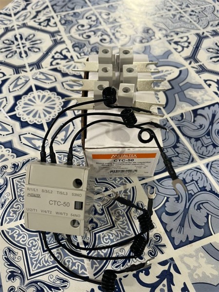 CTC-50 BLOCO CONTATO PARA MANOBRA DE CAPACITOR CT50 A 85 METALTEX - Imagem 2