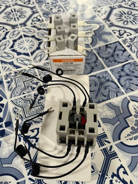 CTC-50 BLOCO CONTATO PARA MANOBRA DE CAPACITOR CT50 A 85 METALTEX - Imagem 3