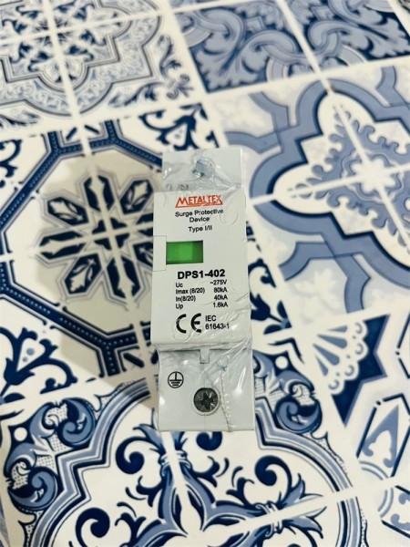 DPS1-402-1 DISPOSITIVO PROTEÇÃO DE SURTOS TIPO 1 - 40/80KA - 275V -UNIPOLAR METALTEX - Imagem 4