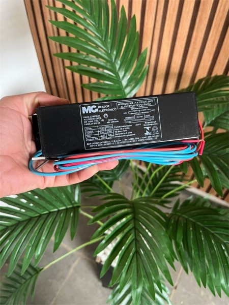 REATOR ELETRONICO PARA 1 LAMPADA TUBULAR DE 110 BIV. T10 T12 MG-1X110-AF3MP - Imagem 6
